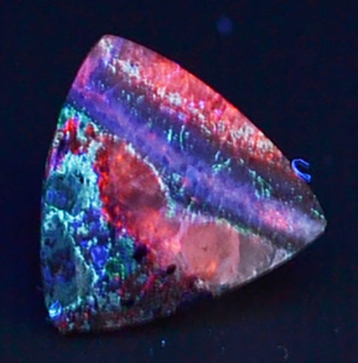 Fluorite-Calcite-Willemite 1.72cts Trillion Cut  8.40 x 8.40mm g0297