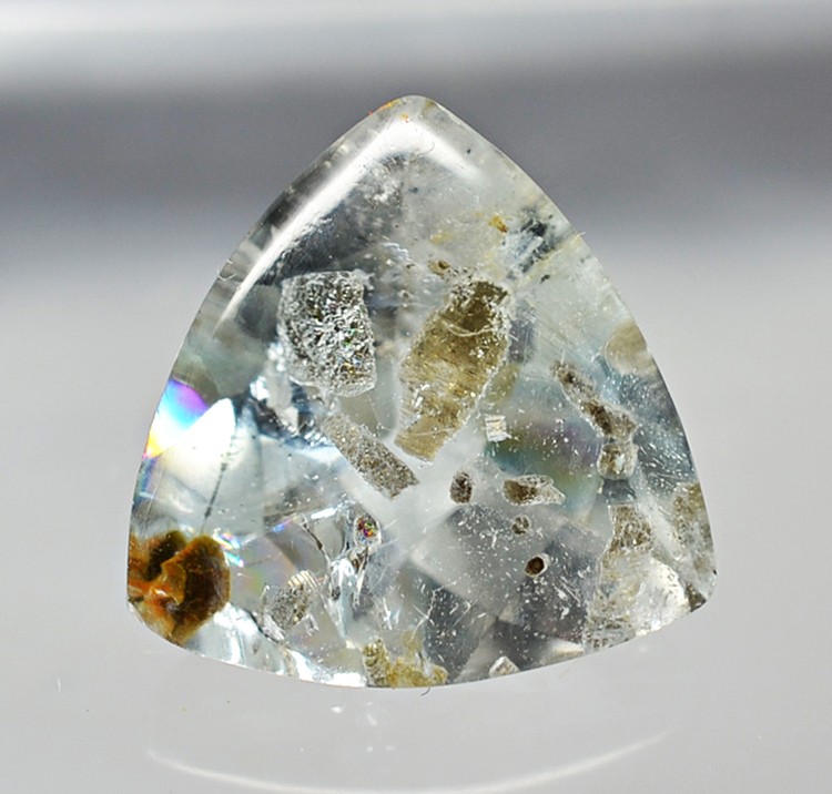 Topaz with Muscovite 7.34 ct Trillion Cut with Inclusion 12.30 x 12.300mm H8 Y0231