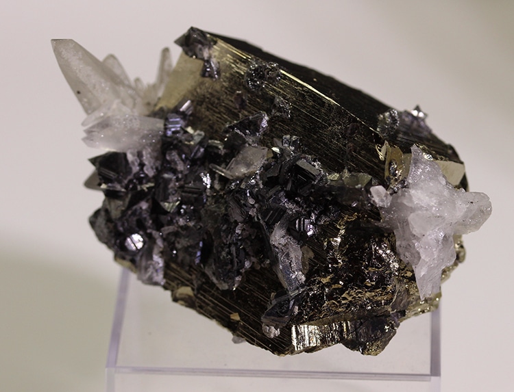 Pyrite, Quartz with Tetrahedrite Crystals  47 x 30 x 36mm 100 gms  Casapalca, Peru-Superb xl1009