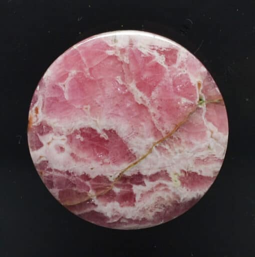 Rhodochrosite 40.85 ct round cabochon 31.1 mm Argentina y33026