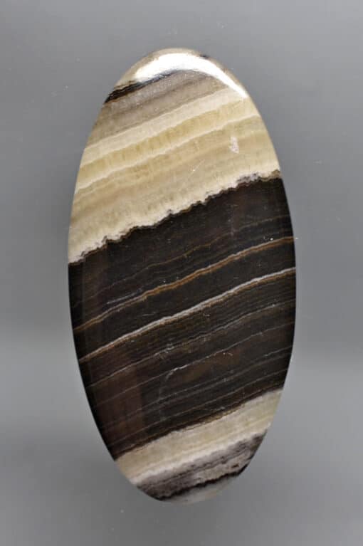 A black and white striped agate.