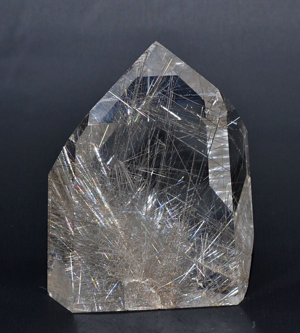 Quartz + Silver Rutile Crystal 66.03 gm Single Crystal 50.30 x 39.00 x 21.80 mm y99828