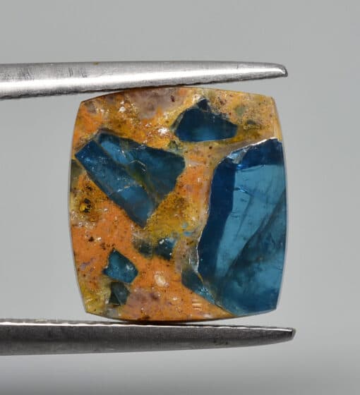 Blue Apatite in Jasper 2.97 ct