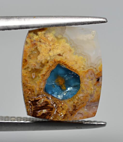 Blue Apatite in Jasper  3.09 ct