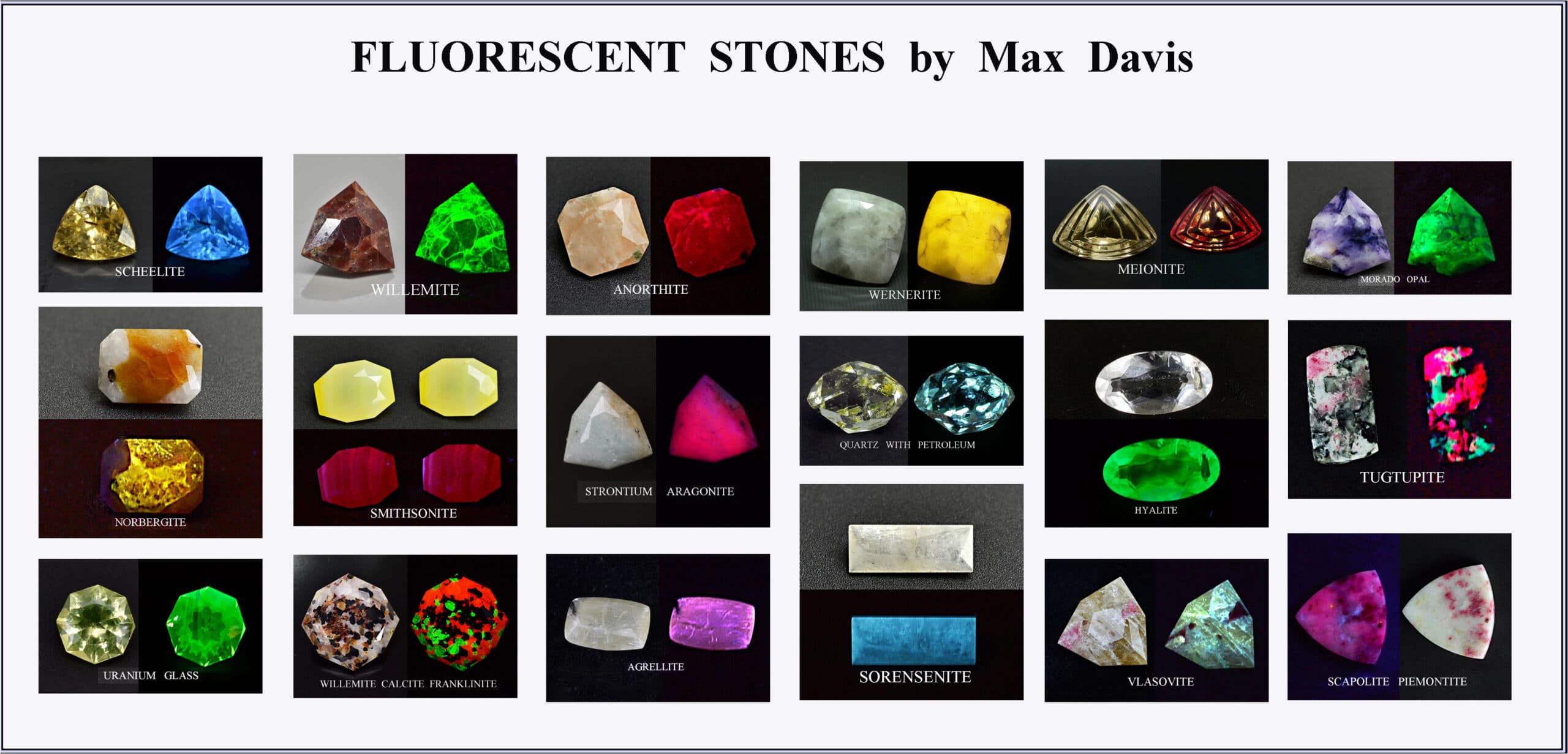 Flyer 5 Fluorescent Stones Gemological Collections