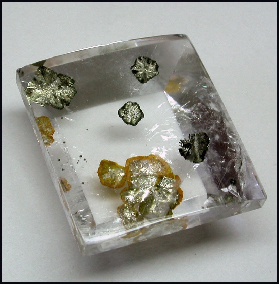Quartz with Clinochlorite 5.17 ct Bag Cut 14.20 x 8.30 mm y796