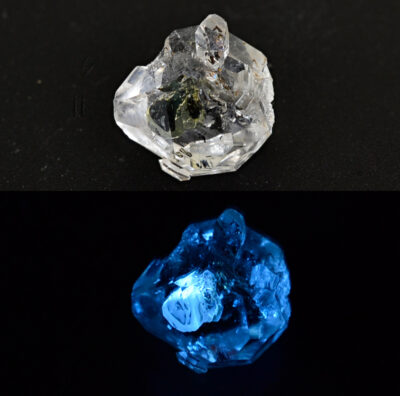 Quartz with Petroleum 2.26 ct Perfect Crystal Florescent 8.10 x 7.96 x 5.18 mm Pakistan max6652