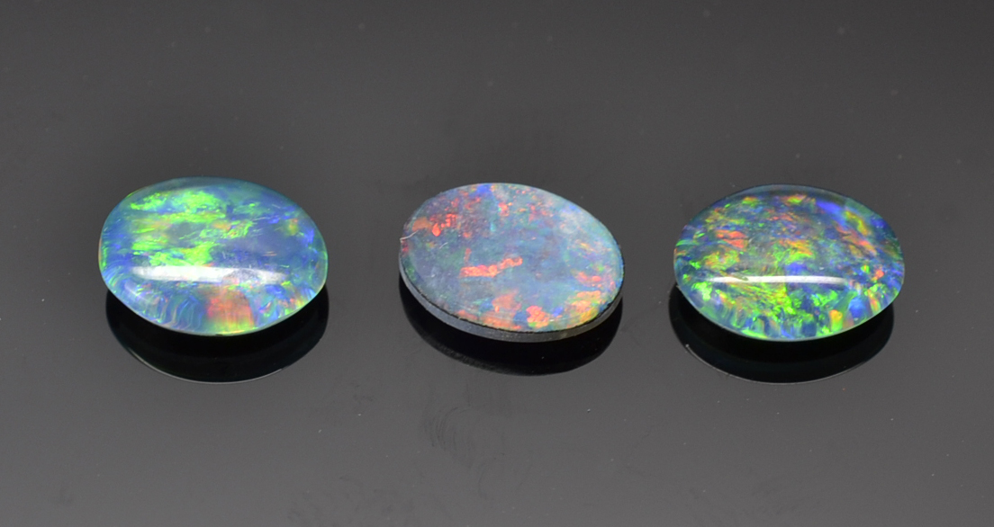 Opal Triplet-Doublet オパールトリプレットダブレット 3.02 ct Size 8.00 x 6.00 mm max7191