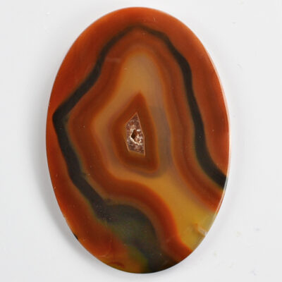 An Condor Agate 59.75cts Oval Shape Cabochon 55.74 x 38.00 mm Patagonia, Argentina H7 Y9931 pendant on a white surface.