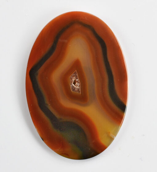 An Condor Agate 59.75cts Oval Shape Cabochon 55.74 x 38.00 mm Patagonia, Argentina H7 Y9931 pendant on a white surface.