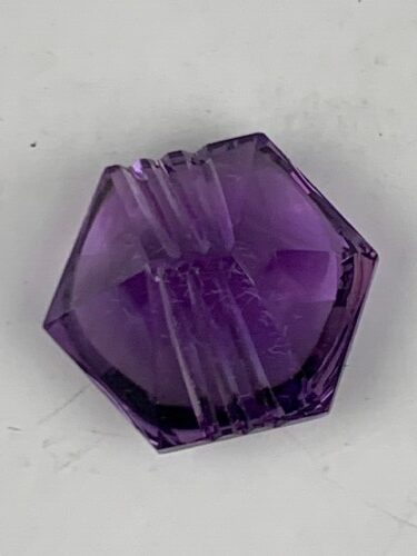 Amethyst Hexagonal Fantasy Cut Natural Gemstone 20.00 x 20.00 x 13.92 mm Brazil max10776