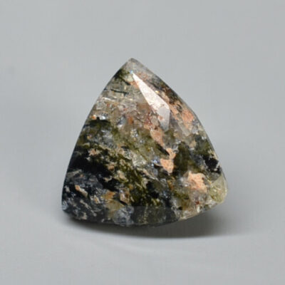 Fluoro-Potassic-Magnesio-Arfvedsonite 1.63 ct Trillion Cut 8.20 x 8.20 x 5.10 mm San Bernardino Co P168