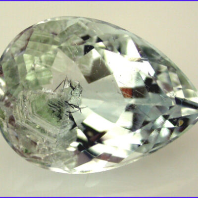 Topaz with Columbite with Fluorite ct.8.31 ct Pear Shape 15.00 x 10.80 x 7.20 mm N420b