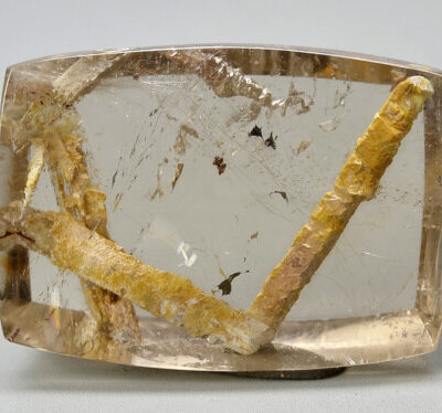 Quartz with Adhydrite 51.24 ct Cushion Cabochon Buff Top 28.53 x 20.24 9.21 mm Brazil N446X