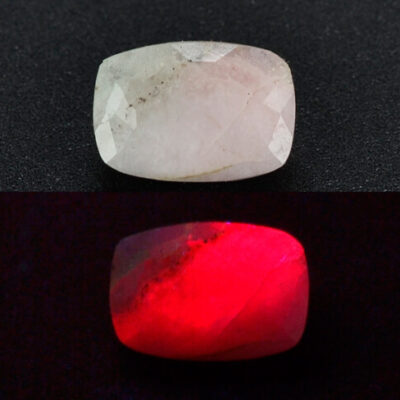 Tugtupite Tenebrescent 0.85 ct Cushion Cut 7.80 x 5.50 x 3.50 mm Greenland N463