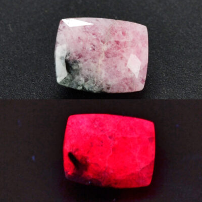 Tugtupite Tenebrescent 1.42 ct Cushion Cut 8.00 x 6.50 x 4.30 mm Greenland N464