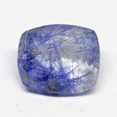 Quartz with Dumortierite 0.74 ct Trillion Cut 6.70 x 5.60 x 3.30 mm Brazil P228