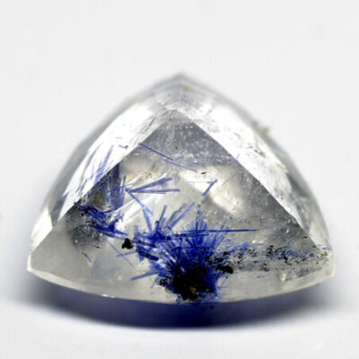 Quartz with Dumortierite 2.86 ct Trillion Cut 10.00 x 9.80 x 6.700 mm Brazil P230